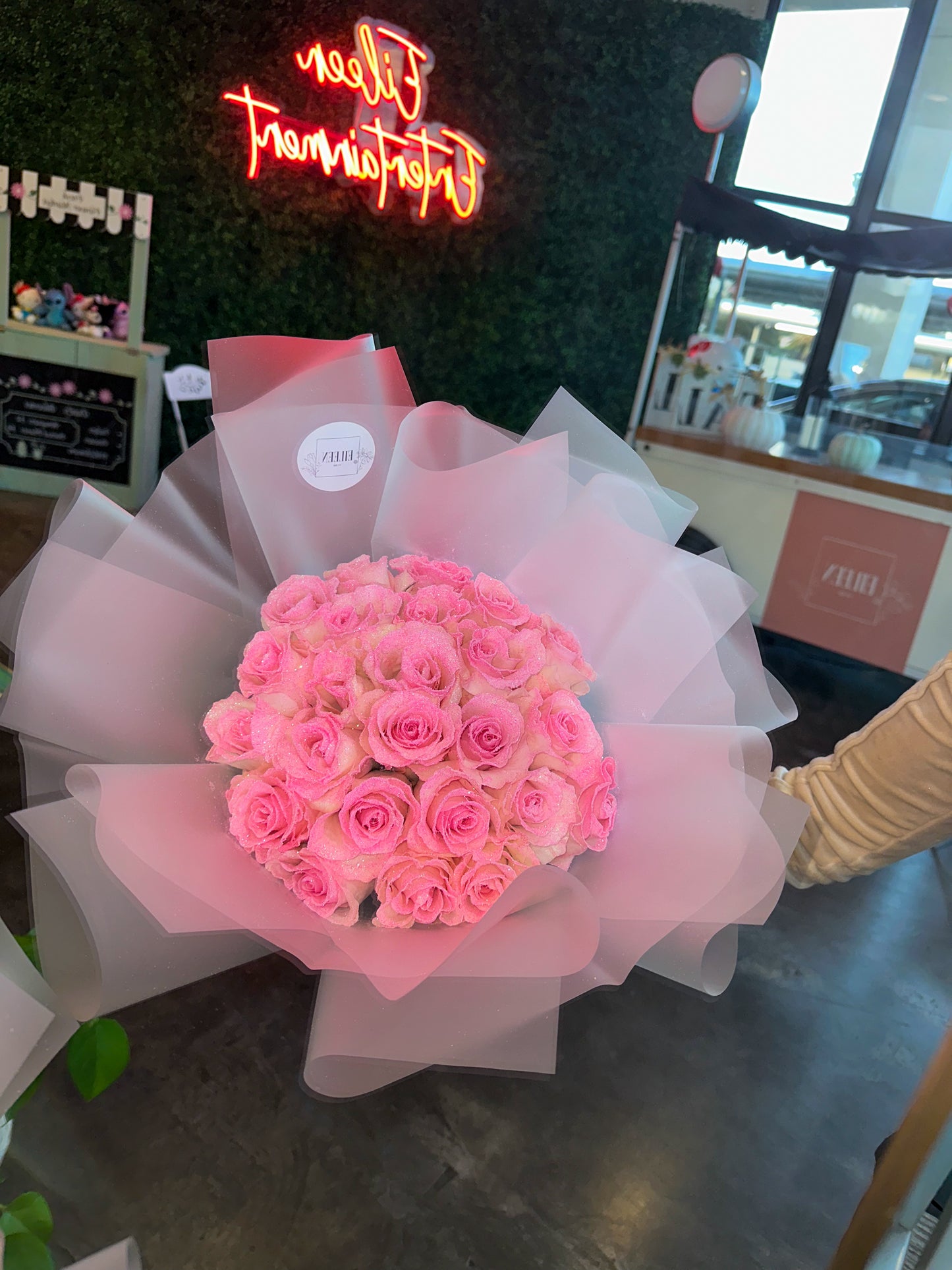25 Glitter Roses