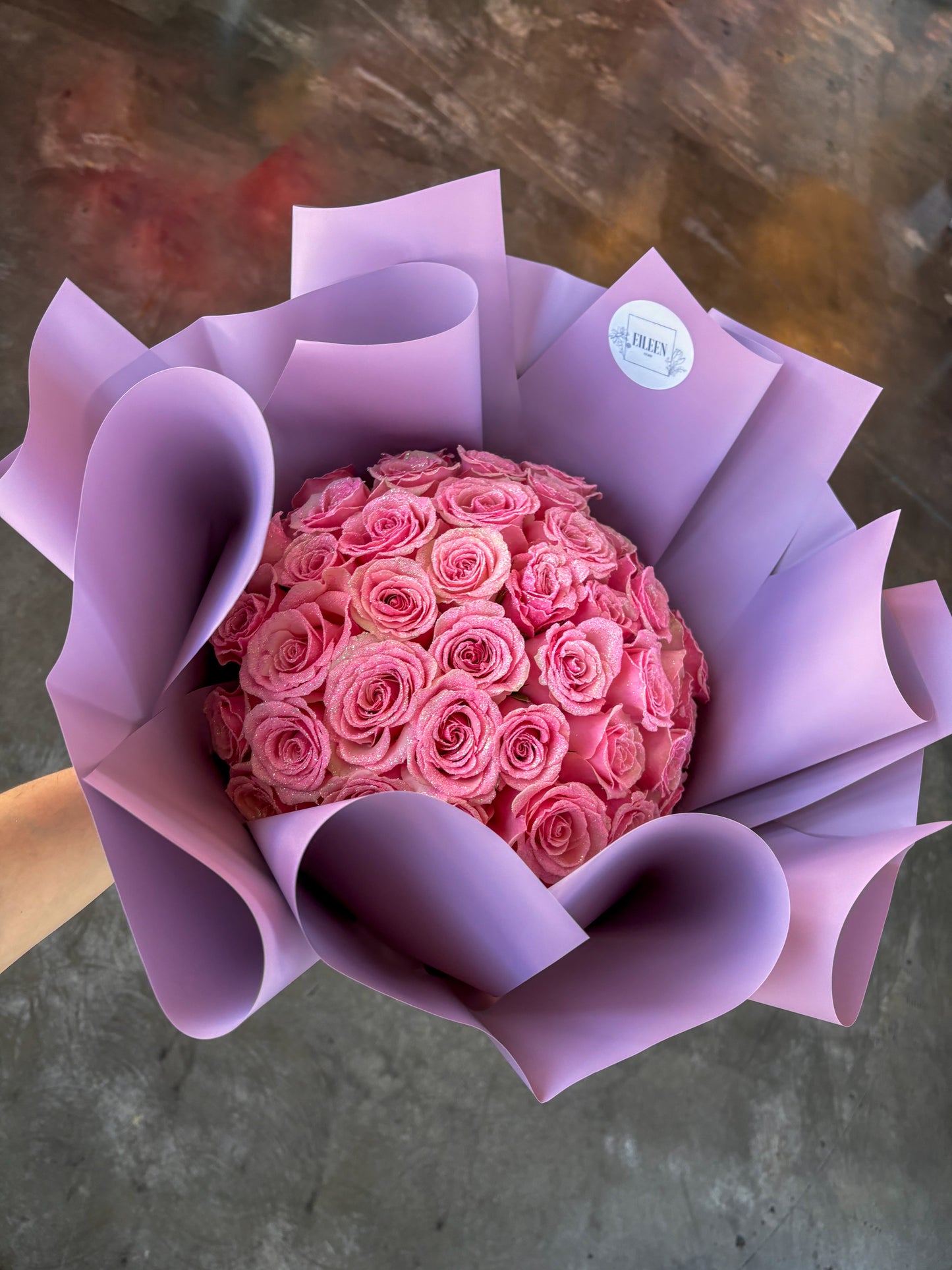 25 Glitter Roses